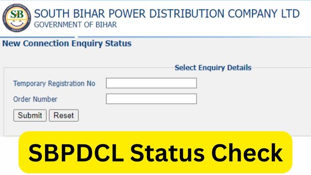 SBPDCL Status Check By CA Number @ sbpdcl.co.in New Connection, Bill Payment Status